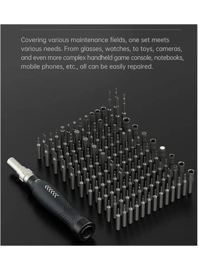 Haysenser Precision Screwdriver Set, 145 in 1 Precise Magnetic Small Screwdriver Set for Repair Computer, PC, Cellphone, Game Console, Watch, Eyeglasses JM-8183 - Image 5